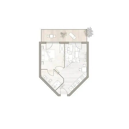 Apartament Binnendiek Haus 2 3 Böhl